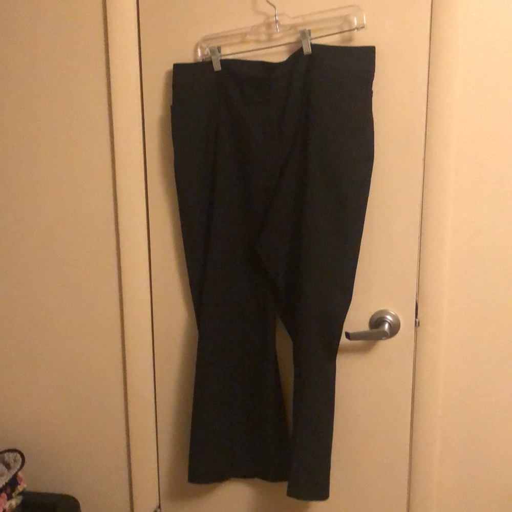 Pinstripe Bootcut Trousers